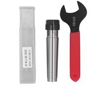 ER16 Collet Chuck Holder MTB3 M12 Morse Taper | High Hardness Manganese Steel for CNC Lathe/Milling Machine | 1-10mm Clamping Range with ER16A Wrench & Storage Box