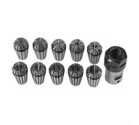 ER16 - Juego de pinzas de resorte para fresado y torno CNC, soporte de varilla de extensión de eje de motor de 8 mm para metalurgia, kit de herramientas de sujeción de 10 piezas