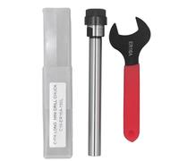 ER16A Collet Chuck Adapter 150L | Robust Manganese Steel CNC Lathe Tool Holder | Straight Shank Chuck with ER16A Wrench for Milling/Drilling Machines | C16 Model
