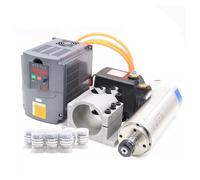 ER20 Kit de motor de husillo con inversor, 2,2 kW, soporte de 80 mm y pinzas, 220 V, rodamiento de bolas de cerámica