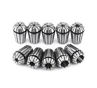 ER20 Spring Collet Set 10pcs | 65Mn Spring Steel CNC Collets for Milling Lathe/Engraving Machine | 0.03mm Run - Out Tolerance | 3mm - 12mm & 1/8-1/2 Inch Sizes