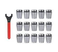 ER25 Collet Chuck 2-16mm con ER25 Collet Wrench Tool Herramienta de torno 16 piezas