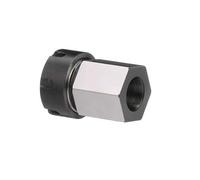 ER25 ER32 ER40 - Bloque de pinza hexagonal para máquinas CNC, soporte de portabrocas de resorte para grabado de torno, sujeción de acero endurecido con agujero pasante, compatible con uso vertical