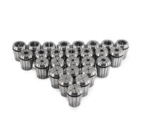 ER32 Juego de 26 pinzas de resorte ER32 Juego de pinzas de resorte CNC para grabado CNC, herramienta de portabrocas de torno de 1/32-13/16 pulgadas para máquina de grabado CNC y herramienta de torno