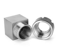 ER32 Portabrocas de bloque de collet para máquina de grabado de torno, herramienta de procesamiento de precisión (mango de paja) (cuatro caras)