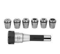 ER32 R8 Collet, ER32 Collet Chuck R8 ER32 Collets CNC Milling Collet Chuck Holder 1 pieza con resorte Collets 6 piezas