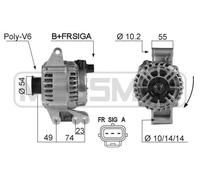 ERA Alternador Generador 104A 14V Para Ford KA 1.3i 1.6i 1.3 1.6