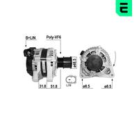 ERA Alternador Generador 120 A 12 V Para Ford C-Max II 1.0 EcoBoost Focus