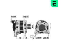 Era Alternador Generador 120 A 14 V Para Dacia Duster Nissan Micra