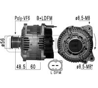 ALTERNADOR EB877Q 021 903 026 LX 301912RIB 8EL 012 426-001 A HVW0001540202
