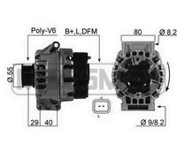 ERA Alternador Generador 75A 14V para Renault Megane Scenic 1.6 16V 1.4
