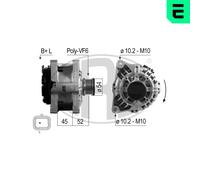 ERA Alternador Generador 90A 14V Para Peugeot Bipper Tepee 1.3 HDi