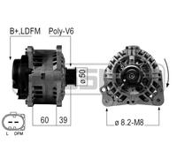Era Alternador Generador 90A 14V Para VW Polo 1.2 12V 1.4 TSI RS