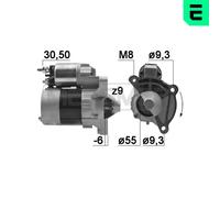 Era Anlasser Starter 0.7Kw Para Citroën Berlingo Kasten 220392A