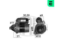 MOTOR DE ARRANQUE EM708G 1911580 CV6T 11000 GE