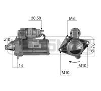 Era Anlasser Starter 2.2kW Para Renault Espace IV Laguna II Trafic Bus