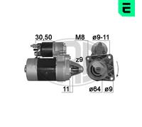 ERA Arrancador Starter 0.9kW Para Fiat Panda Punto Lancia Y Ypsilon 220182A