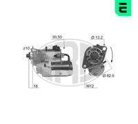 ERA Arrancador Starter 2,2 kW para Toyota Land Cruiser Prado Hilux VII