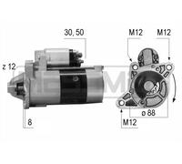 ERA Arrancador Starter 2.3kW Para Mazda 6 Station Wagon Kombi 220520A