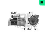 ERA Arrancador Starter 2.5kW Para Opel Movano Pritsche/Fahrgestell Combi