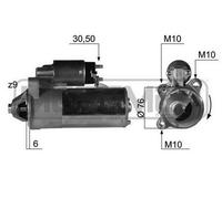 ERA Arrancador Starter 2kW Para Ford S-Max Galaxy 220415A