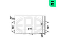 ERA Condensador Aire Acondicionado Klimakondensador Para VW Golf III 1.6 1.8