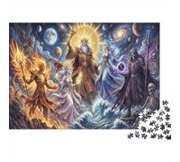 Era de los Dioses Puzzle 1000 Piezas Adultos Y Niños,14 Años+,Deco Pared,Regalo Ideal,Rompecabezas,Premium,Cartón,Anti-estrés,Relax,Desafío,Reto,Educativo 38x26cm