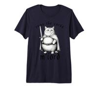 Era el Divertido Meme Medieval de un Gato Llamado M'Lord de The Carbs Camiseta Premium