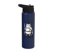 Era el divertido meme medieval de un gato llamado M'Lord de The Carbs Stainless Steel Insulated Water Bottle