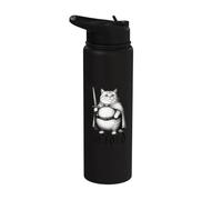 Era el divertido meme medieval de un gato llamado M'Lord de The Carbs Stainless Steel Insulated Water Bottle