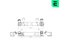 ERA Enfriador de Aire de Admisión LLK para BMW X1 xDrive18d sDrive18d