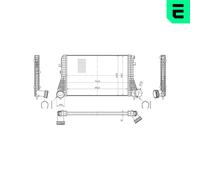ERA Enfriador de Aire de Admisión LLK para VW Golf V 1.4 TSI 1.9 TDI