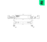 ERA Enfriador de Aire de Carga Intercooler LLK para BMW 3 Touring 320d
