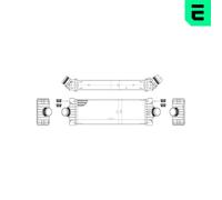 ERA Enfriador de aire de carga Ladeluftkühler para Ford Transit Custom 2.2 TDCi