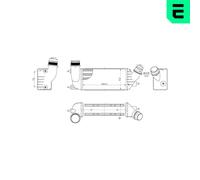 ERA Enfriador De Aire De Carga LLK Para Peugeot Expert Caja 2.0 HDi 130