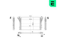 ERA Enfriador de aire de carga LLK para VW Passat 2.0 TDI Seat Alhambra