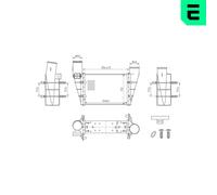 ERA Enfriador de Aire de Carga LLK para VW Passat Variant 1.9 TDI