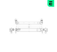 ERA Enfriador de Aire de Carga LLK para VW Polo 1.6 TDI 1.2 Audi A1 Sportback 6R
