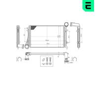 ERA Enfriador de aire de carga LLK para VW Touran 2.0 TDI 1.9 Passat