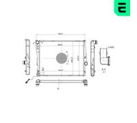 ERA Enfriador de Motor / Refrigerador de Agua 673169 Para BMW X3 2.0d