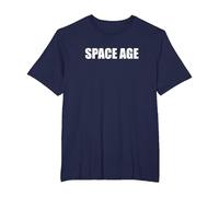 Era Espacial Camiseta, Hombre Tallas Grandes, Azul Marino, 5X Alto