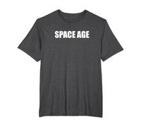 Era Espacial Camiseta, Hombre Tallas Grandes, Jaspeado Oscuro, 3X Alto