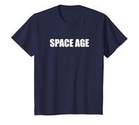 Era Espacial Camiseta, Niños, Azul Marino, 4 años