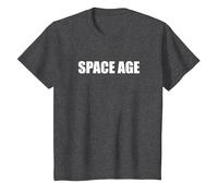 Era Espacial Camiseta, Niños, Jaspeado Oscuro, 6 años