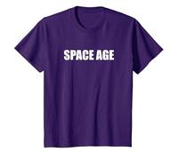 Era Espacial Camiseta, Niños, Morado, 6 años