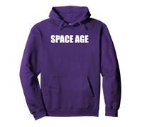 Era Espacial Sudadera con Capucha, Unisex para Adultos, Morado, M