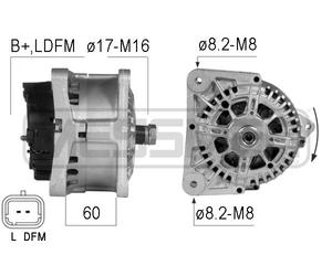 ERA Generador 110A 14V para Dacia Duster 1.6 16V Hi-Flex 1.5 DCI