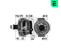 ERA Generador 220A 14V para Mercedes-Benz Clase M ML 320CDI