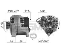 ERA Generador 75A 14V para Renault Clio III 1.2 16V 210286A