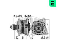 ERA Generador 90A 14V para ca de Renault 0.9 Tce 90 1.6 16V